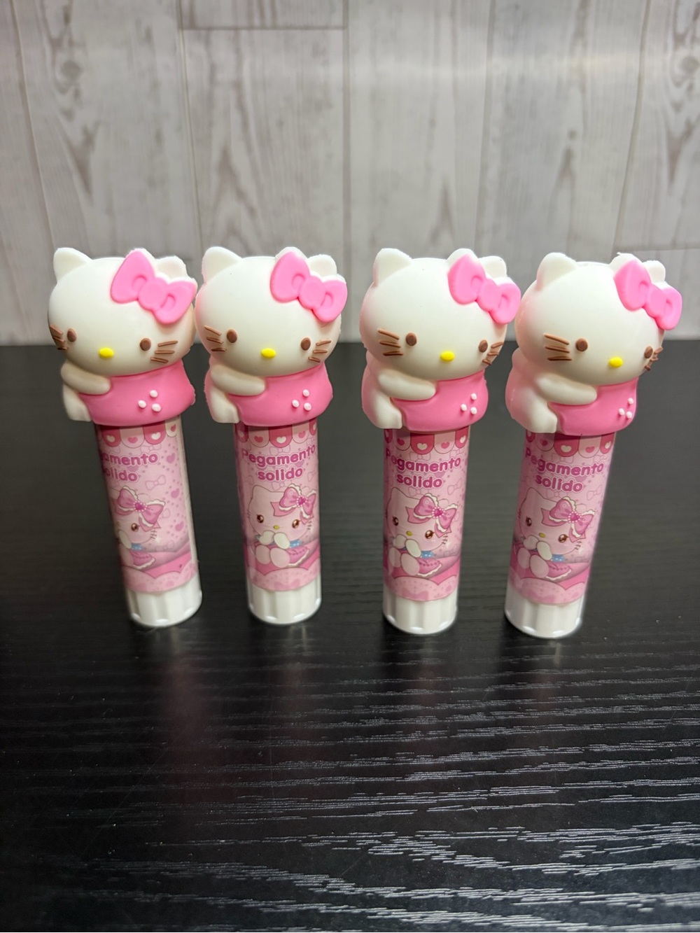 4 Hello Kitty Style Pink Kids Solid Glue Stick - Pack of 4